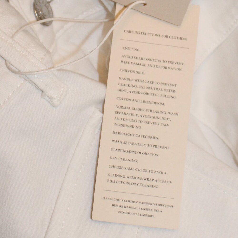 Dokotoo Sailor White Jeans Wide Leg Size 4 - Picture 12 of 12